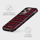 Burga Luxury Styled Marble iPhone 16 Pro Max Phone Case Compatible with Double Layer Silicone Protective Case Sweater Weather
