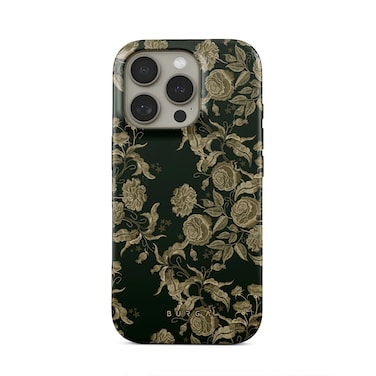 Burga Luxury Styled Flower Marble iPhone 16 Pro Max Phone Case Compatible with Double Layer Silicone Protective Case Destiny