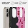 Burga Luxury Styled Girly Fashion iPhone 16 Pro Case Compatible with Double Layer Silicone Protective Case Call Me