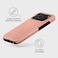 iPhone 17 Pro Pink Croco Premium Case Compatible with Hybrid Dual-Layer Hard Shell + Silicone Protection - Scratch-Resistant Shockproof Mobile Cover