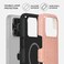 iPhone 17 Pro Max Pink Croco Premium Case Compatible with Hybrid Dual-Layer Hard Shell + Silicone Protection - Scratch-Resistant Shockproof Mobile Cover