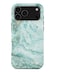 Burga Luxury Styled Giltter iPhone 17 Pro Max Case Compatible with Double Layer Silicone Protective Case Uluwatu Waves