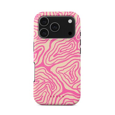 iPhone 17 Pro Pink Shores Premium Case Compatible with Hybrid Dual-Layer Hard Shell + Silicone Protection - Scratch-Resistant Shockproof Mobile Cover