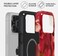 Burga Luxury Styled Giltter iPhone 17 Pro Max Case Compatible with Double Layer Silicone Protective Case Goddess Energy