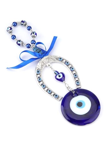 Eujgoov Turkish Blue Evil Eye Blessing Pendant Good Luck Charm For Car Hanging Ornament Amulet Wall Hanging Home Decor Protector Muslim