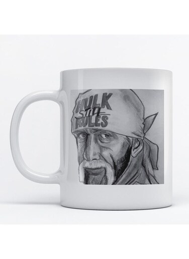 Hulk Hogan Printed Mug White/Black/Grey