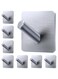 Excefore Heavy Duty Adhesive Hooks, 8 Pack Bath Towel Hooks Hold 44lb, Matte Stainless Steel Bathroom Organizer, Adhesive Wall Hooks for Bathrooms, Coat, Robe, Kitchen, Large Adhesive Hooks, Silver