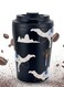 Coffee Travel Mug 12oz, Stainless Steel Coffee Cup with Leak Proof Lid, BPA Free Hot/Cold Reusable Coffee Cup Suitable for Car, Daily, Travel and Gifts, Black