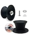 Pot Lid Replacement Knobs - Heat Resistant Silicone Pan Lid Holding Handles, Soft Non-Slip Knob for Kitchen Cookware Lid &amp; Cover (2 Pack Black)