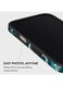 جراب Mobcos المميز لهاتف iPhone 17 Pro Max بلون الرخام الأزرق المخضر، متوافق مع غطاء صلب مزدوج الطبقات مع حماية من السيليكون - غطاء مقاوم للخدوش والصدمات