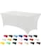 Utopia Kitchen Spandex Tablecloth 1 Pack [6FT, White] Tight, Fitted, Washable and Wrinkle Resistant Stretch Rectangular Patio Table Cover for Event, Wedding, Banquet &amp; Parties [72Lx30Wx30H Inch]