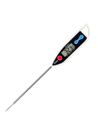 Meat Thermometer, Instant Read, &acirc;&bdquo;&fnof;/&acirc;&bdquo;&permil; Switch, Long Stainless Steel Probe, Battery Powered, IP X7 water proof, 1 second response, Food Thermometer for Cooking, Baking, Steak, Grilling, Frying, Oil, Milk, Coffee.