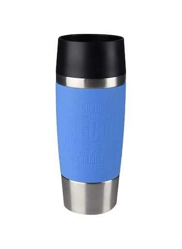 TEFAL 0.36 Litre Travel Mug, Light Blue, Stainless Steel/Plastic, K3086114