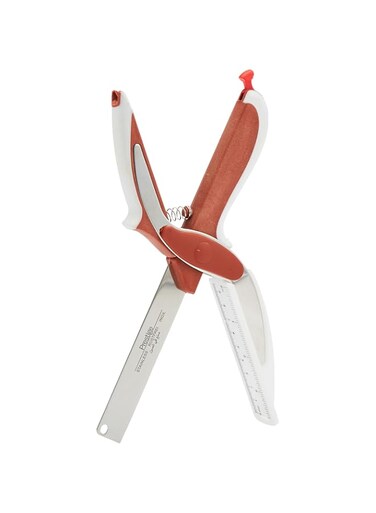 Prestige 2 In 1 Knife With Cutting Board - Brown