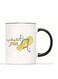 Funny Arabic Quote Mug Flying Slipper (Slipper with Wings) Design, 11oz White Ceramic Cup colour in Black