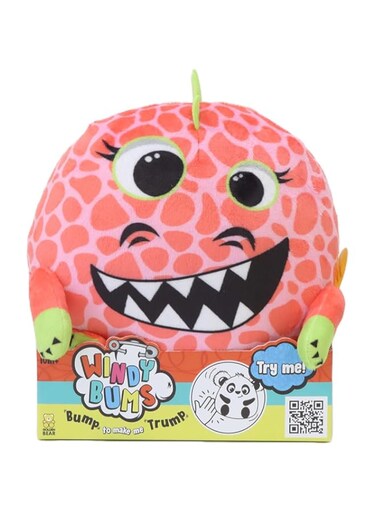 Windy Bums Dinosaur Cheeky Farting Interactive Soft Cuddly Plush Toy