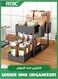 Under Sink Organizers and Storage Pull Out Sliding Drawer, 2 Tier Multi-purpose Kitchen Under the Sink Organizer Under Bathroom Sink Shelf Storage Rack