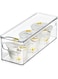 INTERDESIGN The Home Edit Narrow Fridge Bin, 30.5 cm x 10.4 cm x 10.7 cm Size, Clear