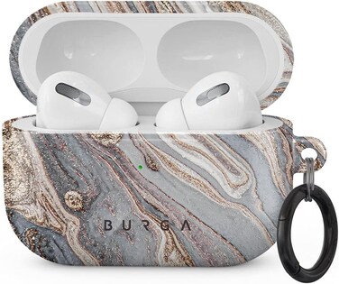 BURGA Airpods 3 Charging Case: Grey &amp; Gold Shades Marble Nude Natural Brown Sand Cute Case Cover
