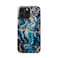 Burga Premium Protective Case for iPhone 15 Pro - Mystic River Blue Marble Design - Elegant, Durable, and Shock-Resistant Cover for Superior Protection