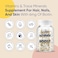 Moerie Hair Growth Supplement For Women &amp; Men - Hair Skin And Nails Vitamins With Biotin, Q10 &amp; Minerals - For Thicker, Fuller Hair &amp; Hair Loss Treatment - Advanced Beadlet Delivery System - 180 Pills