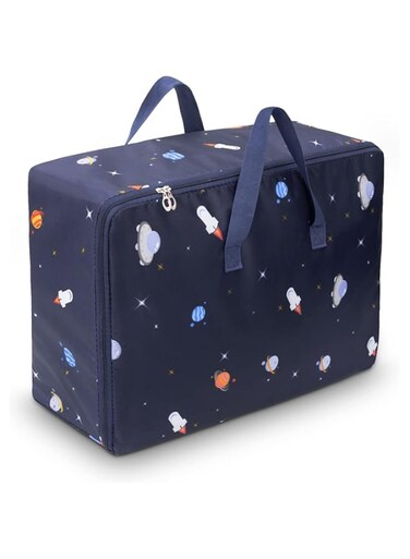 Excefore 105L Clothing Storage Bags with Handle and Zipper,Travel Moving Bags for Clothes Throw Pillows Quilts Moisture proof Luggage Bags