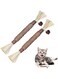 FDTY 3 Pack Natural Silvervine Sticks Cat Toys, Catmint Silvervine Blend Sticks, Catnip Cat Chew Toys for Kittens Teeth Cleaning, Matatabi Dental Care Cat Treat, Edible Kitty Toys for Cats Lick