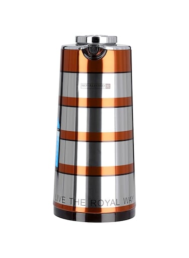 Royalford Golden Figured Vacuum Flask, 1 Litre, RF9587