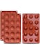 homEdge Small 15-Cavity Semi Sphere Silicone Mold, 3 Packs Baking Mold for Making Chocolate, Cake, Jelly, Dome Mousse-1.5 inches (Diameter) Pay Attention to the Size