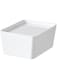Graidient span ikeaKUGGIS Box with lid, white13x18x8 cm (5x7x3 &frac14; )