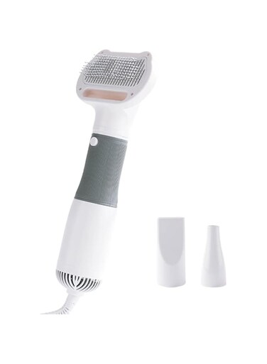 Beauenty Pet Hair Dryer 3 in 1 Pet Grooming Hair Blower, 600W Portable Quiet Dog Hair Dryer Comb Brush, Adjustable Temperature Grooming Hair Brush for Small and Medium Dogs and Cats