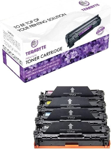 Compatible Toner Cartridge Replacement for 304A CC530A CC531A CC532A CC533A (1 Black, 1 Cyan, 1 Magenta, 1 Yellow, 4 Pack)