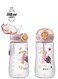 Water Bottle with Straw 350ml, Leak Proof BPA Free 12oz Toddler Drinking Bottle for Boys and Girls, Ideal for School, Travel, and Hiking, Pink