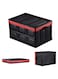 Foldable Storage Box 30L Space Saving Box Reinforced Handle Easy to Carry Multipurpose Portable Storage Bin Carrier for House, Car, SUV, Truck, Auto