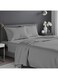 Xclusives King Bed Sheet Set Grey &acirc;&euro;&ldquo; 4 Piece Bedding Set, 270 &Atilde;&mdash; 260 cm, Soft Brushed Microfiber Bed Sheets, 40 cm Deep Pocket, Wrinkle &amp; Fade Resistant
