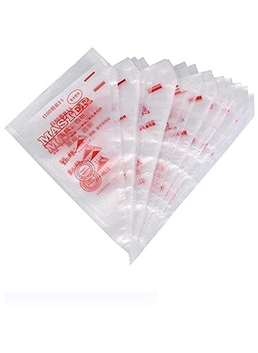 ECVV 100Pcs Disposable Cream Pastry Bags Cake Icing Piping Baking Bags Desserts Decoration Tools 12.2 X 8.2 Inches (31 X 21Cm)