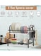 2-Tier Spice Saver Dish Rack With Drain Board