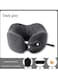 Travel Pillows for Airplane, Neck Pillow for Travel,Neck Support Comfortable &amp; Breathable Cover, Airplane Travel Kit with Eye Masks,Earplug Grey