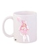Cartoon Girl Printed Coffee Mug White/Pink/Beige