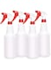 Khazna Plastic Spray Bottle (4 Pack, 700ml, All-Purpose) Heavy Duty Spraying Bottles Leak Proof Mist Empty Water Bottle for Cleaning Solution Planting Pet with Adjustable Nozzle and Measurements