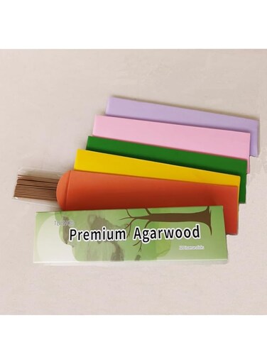 TBIEHOD Natural Agarwood Incense Sticks (120 incense sticks)-Containing no Artificial Flavors and ensuring pet Safety, Tthe Best Choice for Yoga, Meditation and Relaxation