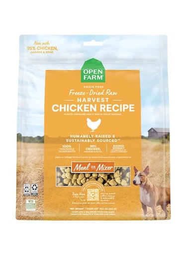 Open Farm Freeze Dried Raw Harvest Chicken Dry Dog Food - 99G
