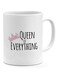 papeyone Ceramic Queen Of Everything Pink Crown Girl Mug White