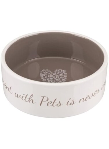 Trixie Pet's Home Taupe Ceramic Bowl for Dogs 800ml