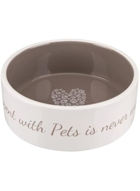 Trixie Pet&#39;s Home Taupe Ceramic Bowl for Dogs 800ml