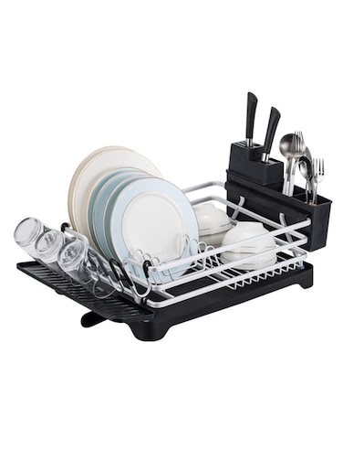 Drying Stand Dish Rack Kitchen Organizer With Tableware Cutting Board Drainer Board Rack 1 Layer Dish Racks for Home Kitchen
