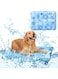 Zuooiec Dog Cooling Mat Water Injection Pet Cooling Pads Dogs &amp; Cats Pet Cooling Blanket for Outdoor Car Seats Beds (Blue, M, 50 * 40cm)