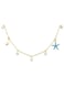 Lily's Style Gold Plated Blue Starfish Shaped Necklace