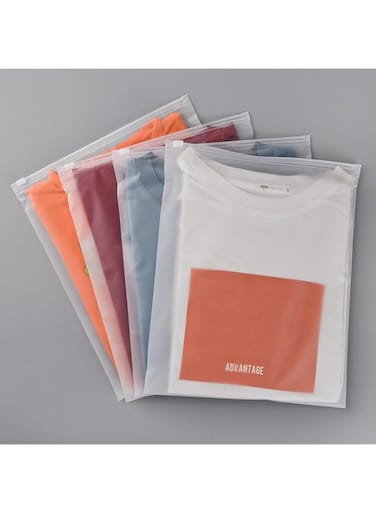 LMWNFEU Clothes Packaging Bags for Shipping,25 Pcs Frosted Zipper Plastic Bags for Clothing, Resealable Apparel Zip Bags for T-Shirt, Shirt, Document with Vent Holes 40x50cm