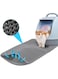 ikeoat Cat Litter Mat, 55x75cm Litter Trapping Mat for Cat Sand Litter Box Honeycomb Double Layer Design Waterproof Litter Mat Easier to Clean, Washable Pet Bed, Gray